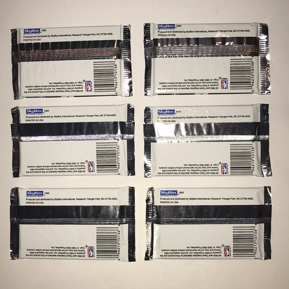 NBA Hoops 1992-1993 Series 2 - lot of 3 unopened packs - Picture 4 of 4